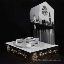 White Advertising Acrylic Display Stand, Luxury Retail Store Counters